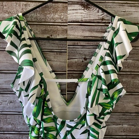 Pat Pat‎ Leaf Print One-Piece Swimsuit Size S - Picture 6 of 12